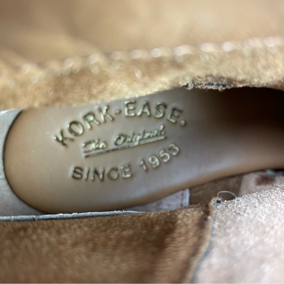 New Kork-Ease Kenai Harness Italian Suede Booties in Burgundy Wine - Picture 10 of 14